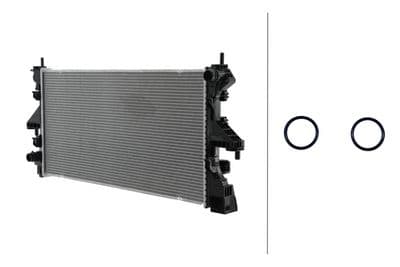 Radiador, refrigeración del motor HELLA 8MK 366 308-021