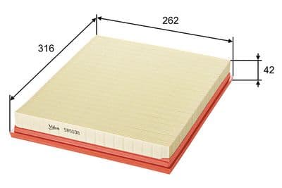Filtro de aire VALEO 585038