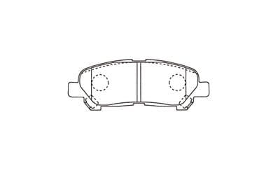 Juego de balatas de freno Kavo Parts KBP-9145