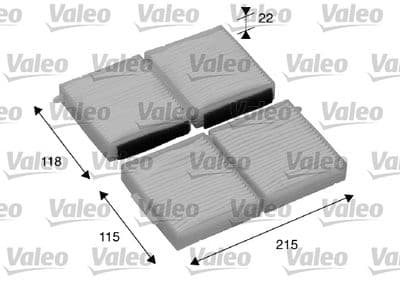 Filtro, aire del interior VALEO 698891