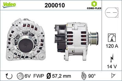 Alternador VALEO 200010