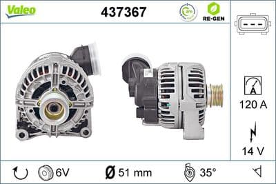 Alternador VALEO 437367