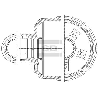 Tambor de freno Hi-Q SD2040
