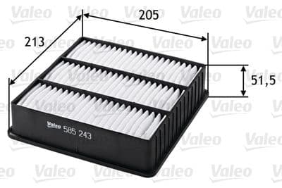 Filtro de aire VALEO 585243