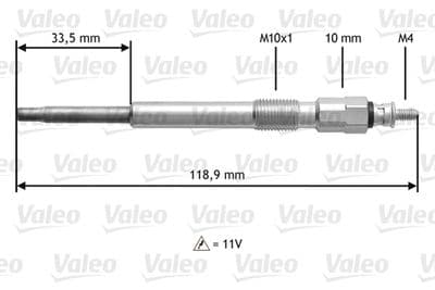 Bujía de precalentamiento VALEO 345152