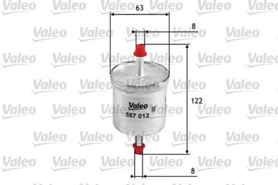 Filtro combustible VALEO 587012