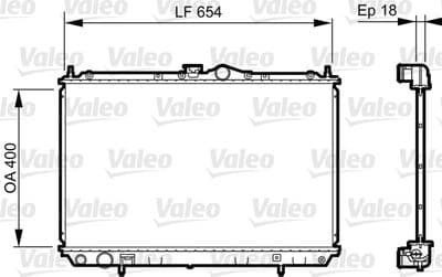 Radiador, refrigeración del motor VALEO 735497