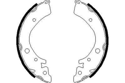 Juego de zapatas de frenos Kavo Parts BS-2904