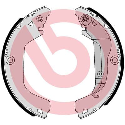 Juego de zapatas de frenos BREMBO S 10 521