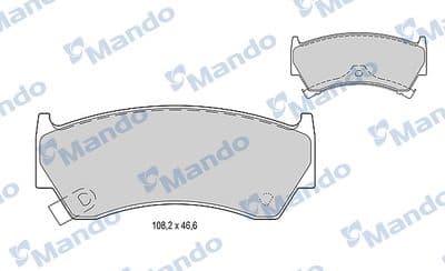 Juego de balatas de freno MANDO MBF015744