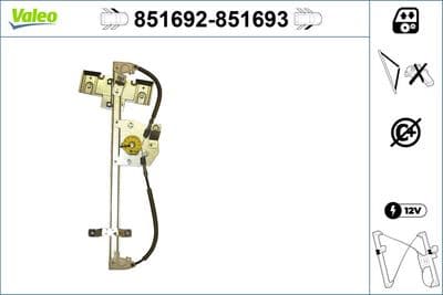 Elevador para ventanas VALEO 851692