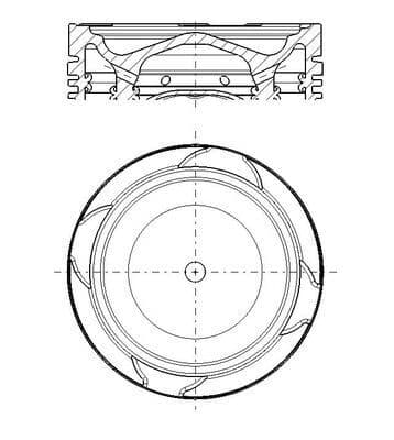 Pistón MAHLE 213 PI 00107 000