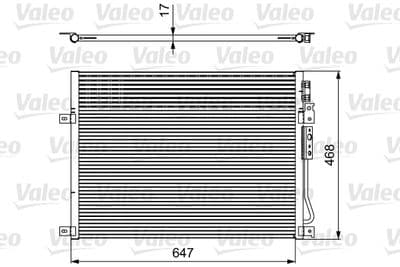 Condensador, aire acondicionado VALEO 814086
