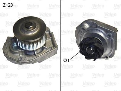 Bomba de agua, refrigeración del motor VALEO 506598