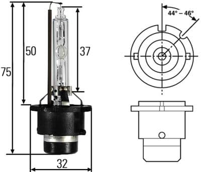 Foco, faro principal HELLA 8GS 007 949-101