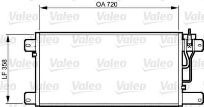 Condensador, aire acondicionado VALEO 818988