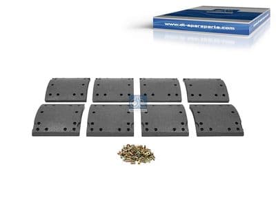 Juego de balatas de freno, freno de tambor DT Spare Parts 10.23001