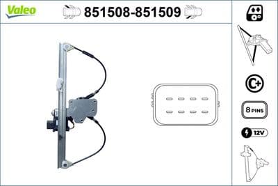 Elevador para ventanas VALEO 851509