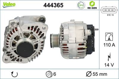 Alternador VALEO 444365