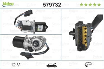 Motor del limpiaparabrisas VALEO 579732
