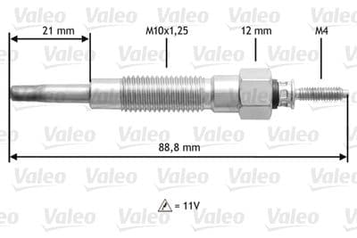 Bujía de precalentamiento VALEO 345213