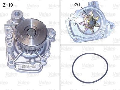Bomba de agua, refrigeración del motor VALEO 506811