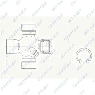 Junta, árbol cardán GSP UJ900265