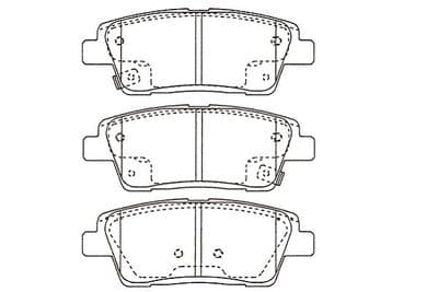 Juego de balatas de freno Kavo Parts KBP-3052