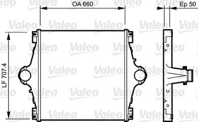 Radiador de aire de admisión VALEO 818776