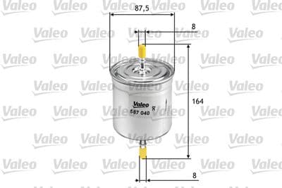 Filtro combustible VALEO 587040