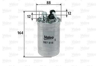 Filtro combustible VALEO 587515