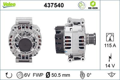 Alternador VALEO 437540