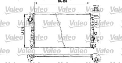 Radiador, refrigeración del motor VALEO 730572