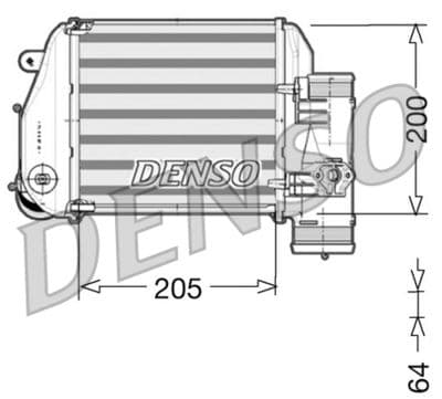 Radiador de aire de admisión DENSO DIT02024