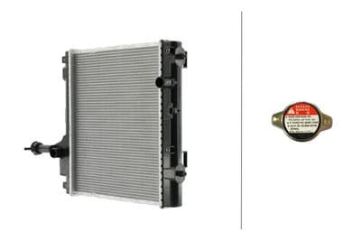 Radiador, refrigeración del motor HELLA 8MK 366 308-041