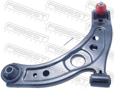 Brazo oscilante, suspensión de ruedas FEBEST 0124-KGC10LH