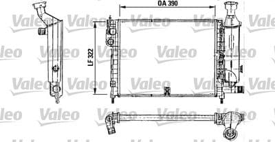 Radiador, refrigeración del motor VALEO 730491