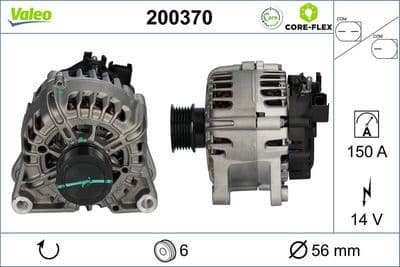 Alternador VALEO 200370