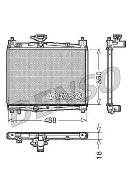 Radiador, refrigeración del motor DENSO DRM50001