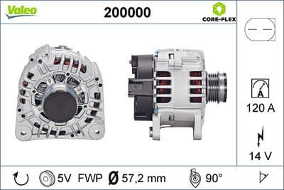 Alternador VALEO 200000