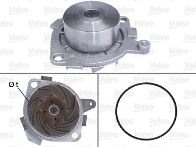 Bomba de agua, refrigeración del motor VALEO 506516