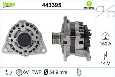Alternador VALEO 443395