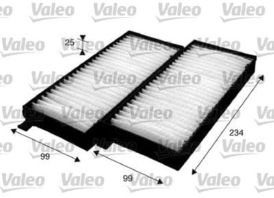 Filtro, aire del interior VALEO 715624