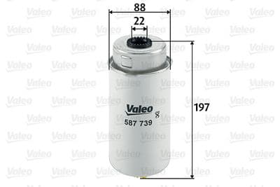Filtro combustible VALEO 587739