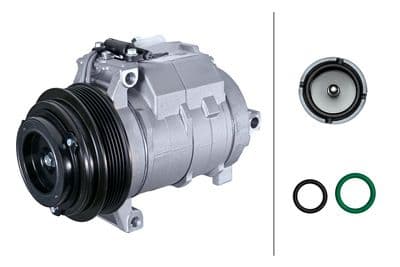 Compresor, aire acondicionado HELLA 8FK 366 202-301