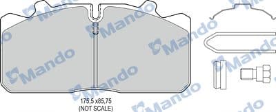 Juego de balatas de freno MANDO MBF016060