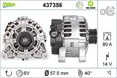Alternador VALEO 437356