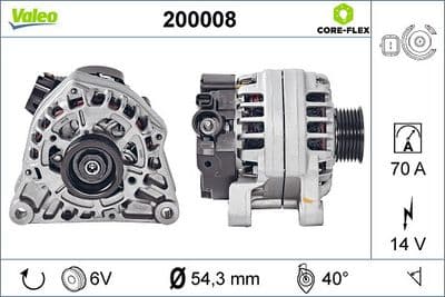 Alternador VALEO 200008