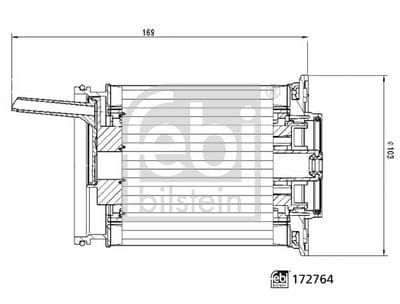 Filtro combustible FEBI BILSTEIN 172764
