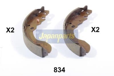 Juego de zapatas de frenos JAPANPARTS GF-834AF
